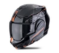 Scorpion EXO-Tech Evo Traveller, casco modulare S male Nero/Grigio/Rame