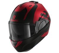 Casco modulare Shark EVO ES KEDJE Mat Rosso Nero opaco XS