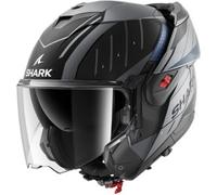 Casco Modulare Shark Oxo Rydger Antracite Blu Nero Opaco XXL