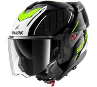 Casco Modulare Shark Oxo Rydger Nero Bianco Giallo M