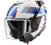 Casco Modulare Shark Oxo Sikter Bianco Chrome Blu XL