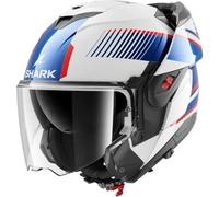 Casco Modulare Shark Oxo Sikter Bianco Chrome Blu XXL