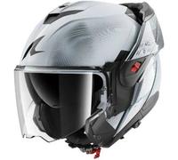 Casco Modulare Shark Oxo Speed Tech Silver Bianco Nero Lucido M