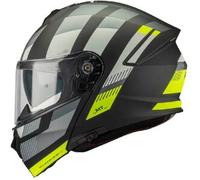 Casco Modulari Mt Helmets Fu935Sv Genesis Sv B13 Stroke Nero Grigio Giallo Opaco M