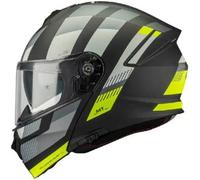 Casco Modulari Mt Helmets Fu935Sv Genesis Sv Stroke Nero Grigio Giallo Opaco M