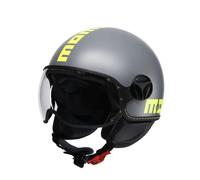 Casco Momo Design FGTR Classic E2206 Fluo Matt Grey Yellow Fluo tg M