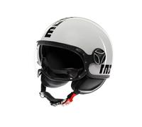CASCO MOMO DESIGN FGTR EVO MONO WHITE QUARZ/BLACK E2206 TAGLIA XS