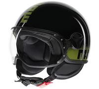 Casco Jet Momodesign FGTR CLASSIC Stripes Black/Yellow Fluo Taglia:XS