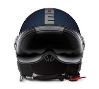 CASCO MOMO FIGHTER FGTR EVO BLU MATTO GRIGIO TAGLIA XS (55)