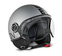 CASCO MOMO FIGHTER FGTR EVO TITANIO OPACO DOPPIA VISIERA TAGLIA XL