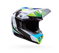Casco Cross BELL Moto-10 Spherical Griglia Bianco/BluM Griglia Bianco,Blu