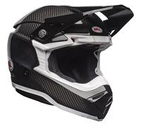 Casco Off-Road Bell Moto-10 Spherical Solid Gloss Black/White Taglia:XL