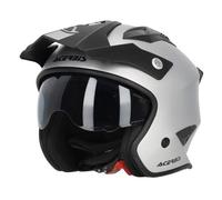 Acerbis Aria Metallic Casco Jet, argento, taglia XL