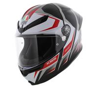 AGV K6 S Karve Casco Moto (Nero Opaco / Bianco / Rosso) TG: L (59)