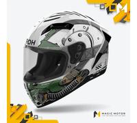 Casco Moto Airoh Integrale CONNOR Alligator Grigio Lucido - S