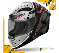 Casco Moto Airoh Integrale CONNOR Masker Grigio Lucido - S