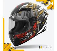 Casco Moto Airoh Integrale CONNOR Samurai Nero Opaco - L