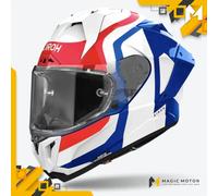 Casco Moto Airoh Integrale GP 800 Competition Blu Rosso Lucido - XL