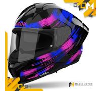 Casco Moto Airoh Integrale MATRYX Reflex Viola Lucido - XXL