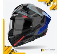 Casco Moto Airoh Integrale MATRYX Rocket Blu Rosso Lucido - XL