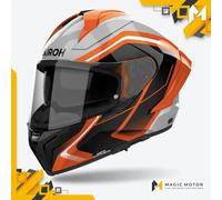 Casco Moto Airoh Integrale MATRYX Wide Arancione Lucido - XXL