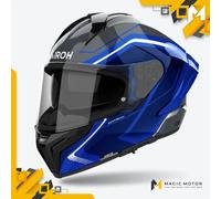 Casco Moto Airoh Integrale MATRYX Wide Blu Lucido - S
