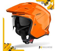 Casco Moto Airoh Jet KOMBAKT Solid Arancione Lucido - XXL