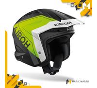 Casco Moto Airoh Jet TRR II Hunt Giallo Opaco - S