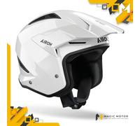Casco Moto Airoh Jet TRR II Solid Bianco Lucido - XXL