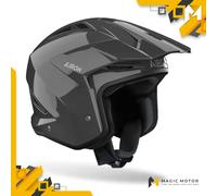 Casco Moto Airoh Jet TRR II Solid Grigio Lucido - S