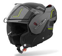 Casco moto Airoh Mathisse 2 Genius flip-up giallo opaco S