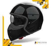 Casco Moto Airoh Modulare J 110 Solid Nero Lucido - S