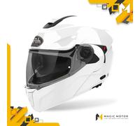 Casco Moto Airoh Modulare SPECKTRE Solid Bianco Lucido - XS
