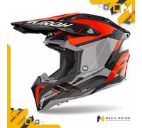 Casco Moto Airoh Off Road AVIATOR 3 Saber Arancione Lucido - XXL