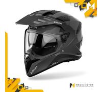Casco Moto Airoh Touring/Adventure BANDIT Solid Grigio Lucido - L