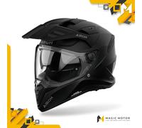 Casco Moto Airoh Touring/Adventure BANDIT Solid Nero Opaco - M
