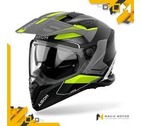 Casco Moto Airoh Touring/Adventure BANDIT Tune Giallo Opaco - S