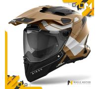 Casco Moto Airoh Touring/Adventure COMMANDER 2 Reveal Sabbia Opaco - M