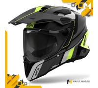 Casco Moto Airoh Touring/Adventure COMMANDER 2 Skip Giallo Opaco - M