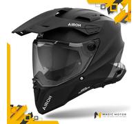 Casco Moto Airoh Touring/Adventure COMMANDER 2 Solid Nero Opaco - S