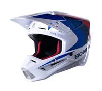 Casco Moto Alpinestars Honda SM5 ECE - Bianco/Blu/Rosso lucido 83080232217