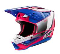 Casco Moto Alpinestars SM5 Sail ECE - Bianco/Diva rosa/Smalto blu/GI 83067232387