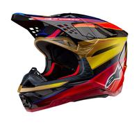 Casco Moto Alpinestars Supertech M10 Era ECE - Oro/Giallo rio/Rosso lucido 83011