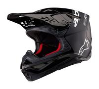 Casco Moto Alpinestars Supertech M10 Flood ECE - Nero/Grigio scuro/M G 830092313