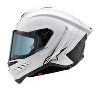 Casco moto Alpinestars Supertech R10 bianco lucido tinta unita/bla opaco