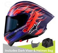 Alpinestars Supertech R10 Flyte Limited Edition Casco, rosso, taglia S per maschi