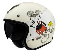Casco Moto Aperto HJC V31 Disney Mickey Sketch MC1SF Bianco-Nero S