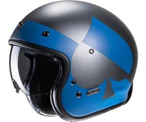 Casco moto aperto HJC V31 Kuz MC2SF grigio-blu Saldi XS