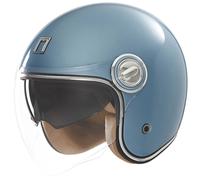 Casco moto aperto Nox Premium Heritage turchese XL