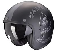 Casco moto aperto Scorpion Belfast Evo Spade Nero-Argento opaco M